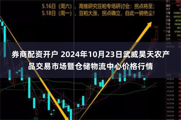 券商配资开户 2024年10月23日武威昊天农产品交易市场暨仓储物流中心价格行情