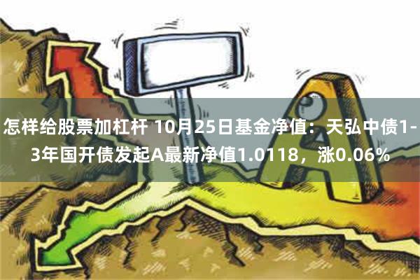 怎样给股票加杠杆 10月25日基金净值：天弘中债1-3年国开债发起A最新净值1.0118，涨0.06%