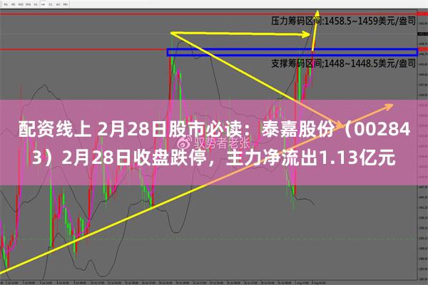 配资线上 2月28日股市必读：泰嘉股份（002843）2月28日收盘跌停，主力净流出1.13亿元